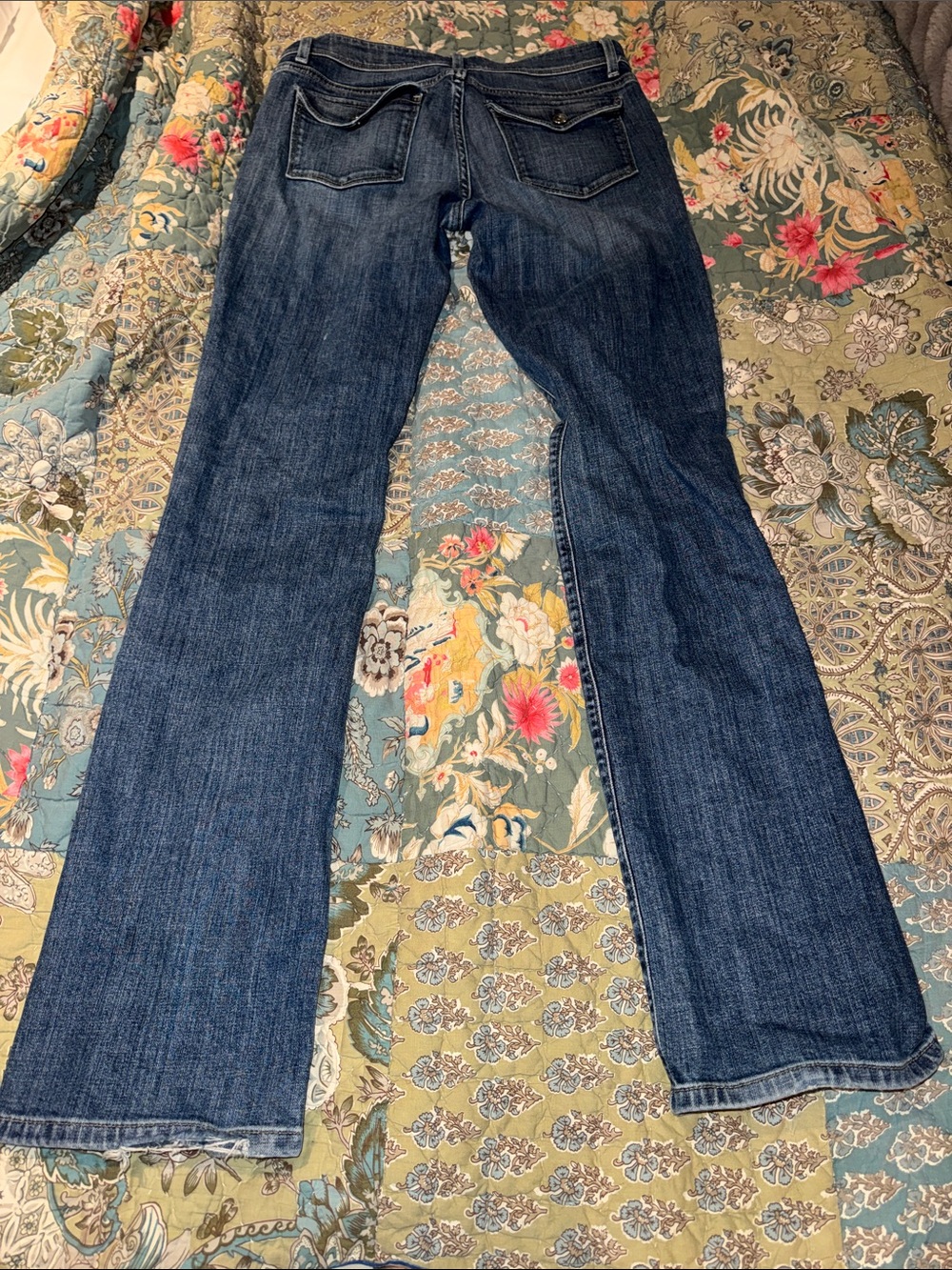 Gap Women's Mid-Rise Dark Blue Bootcut Long Jeans
